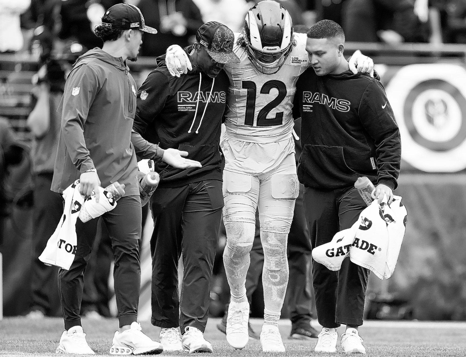 Nacua suffers sprained ankle in Rams’ victory