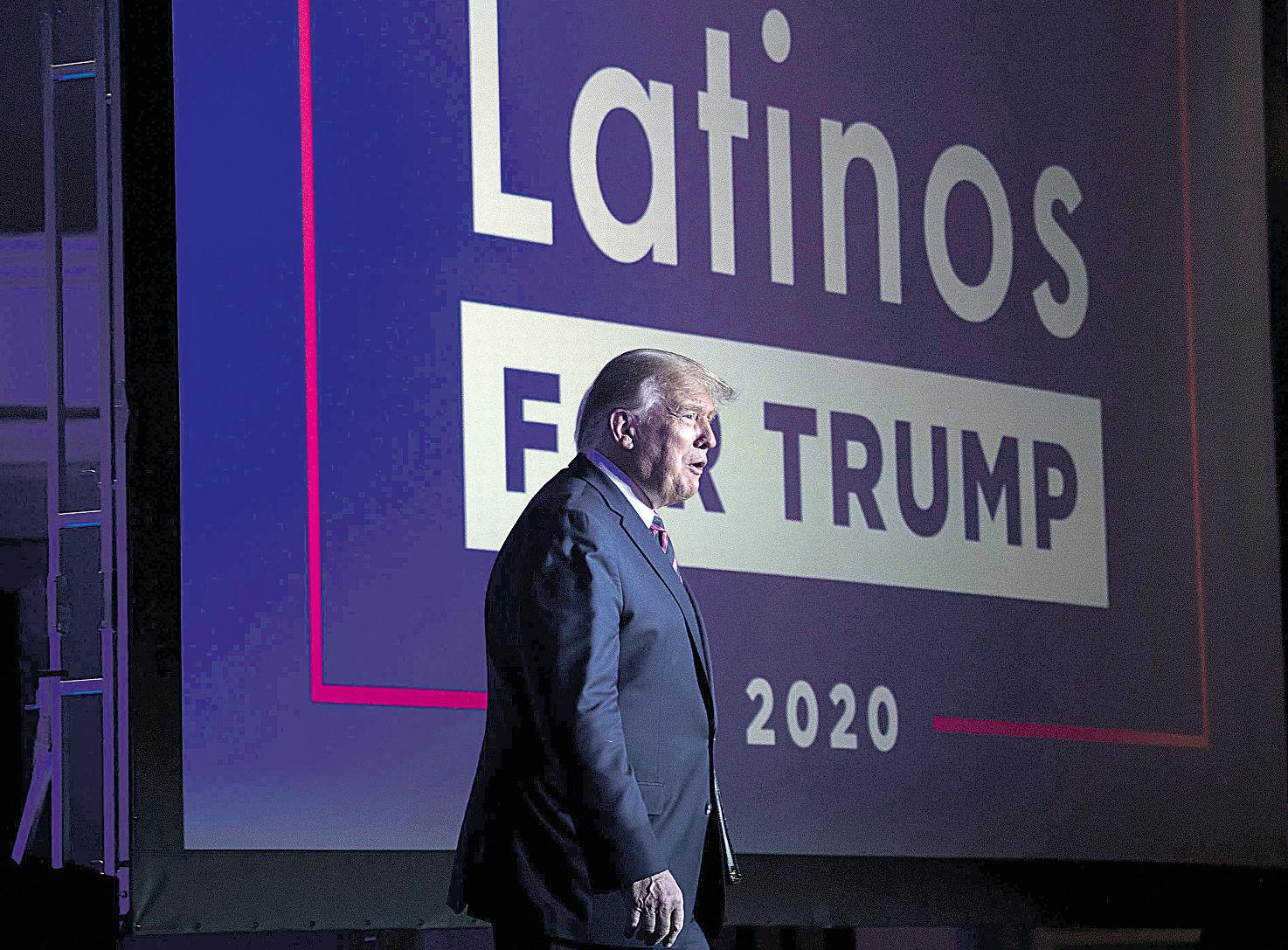 Trump's favorability rating falls among Latinos, AP-NORC poll says