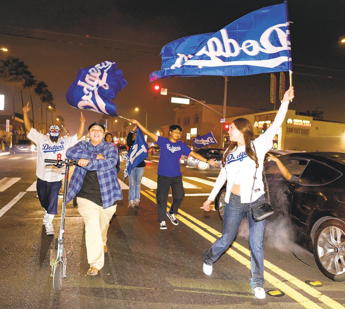 L.A. relishes Dodgers' victory