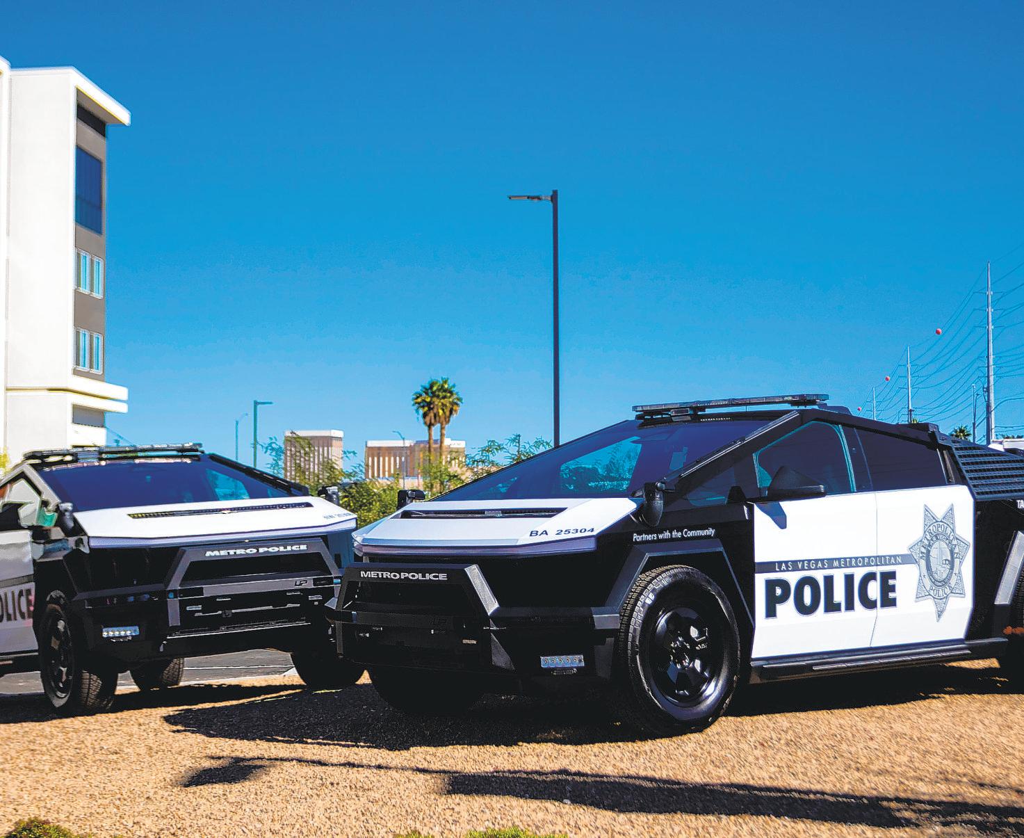 Billionaire's gift brings Cybertruck police fleet to Vegas