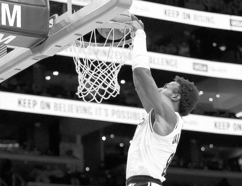 Bronny James showing his stuff with an increase in playing time