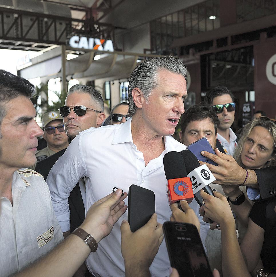 Climate gives Newsom a world stage