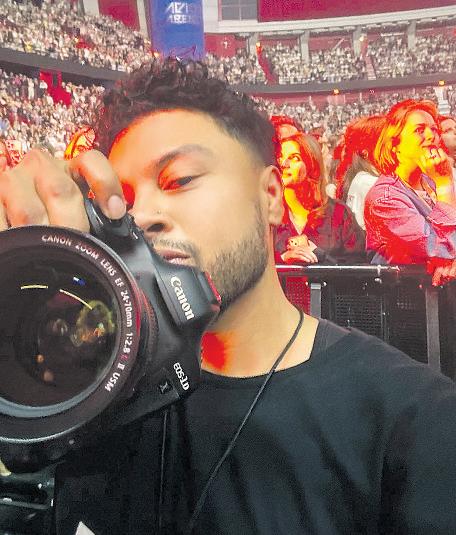 He's chronicling Sabrina Carpenter's every move