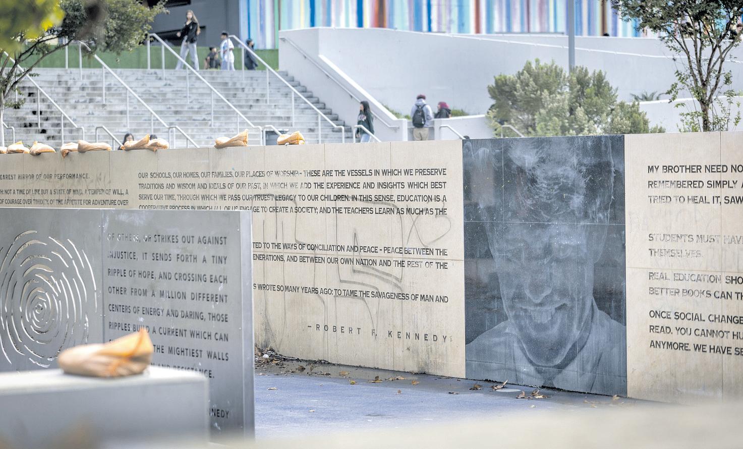 On RFK's 100th birthday, memorial stands tarnished