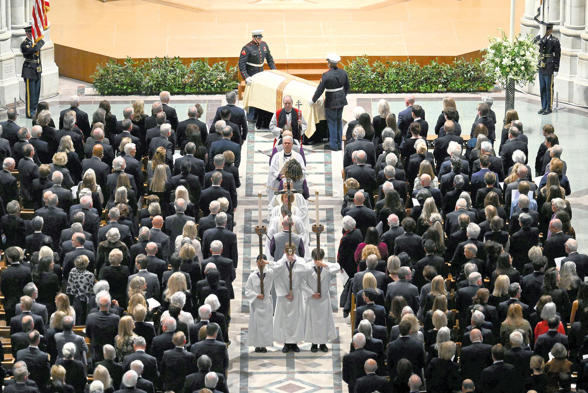 Trump is excluded at memorial for Cheney