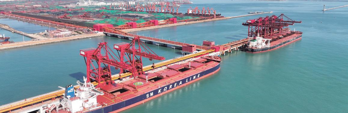 Qingdao Port's second 400,000-ton ore terminal officially begins operation