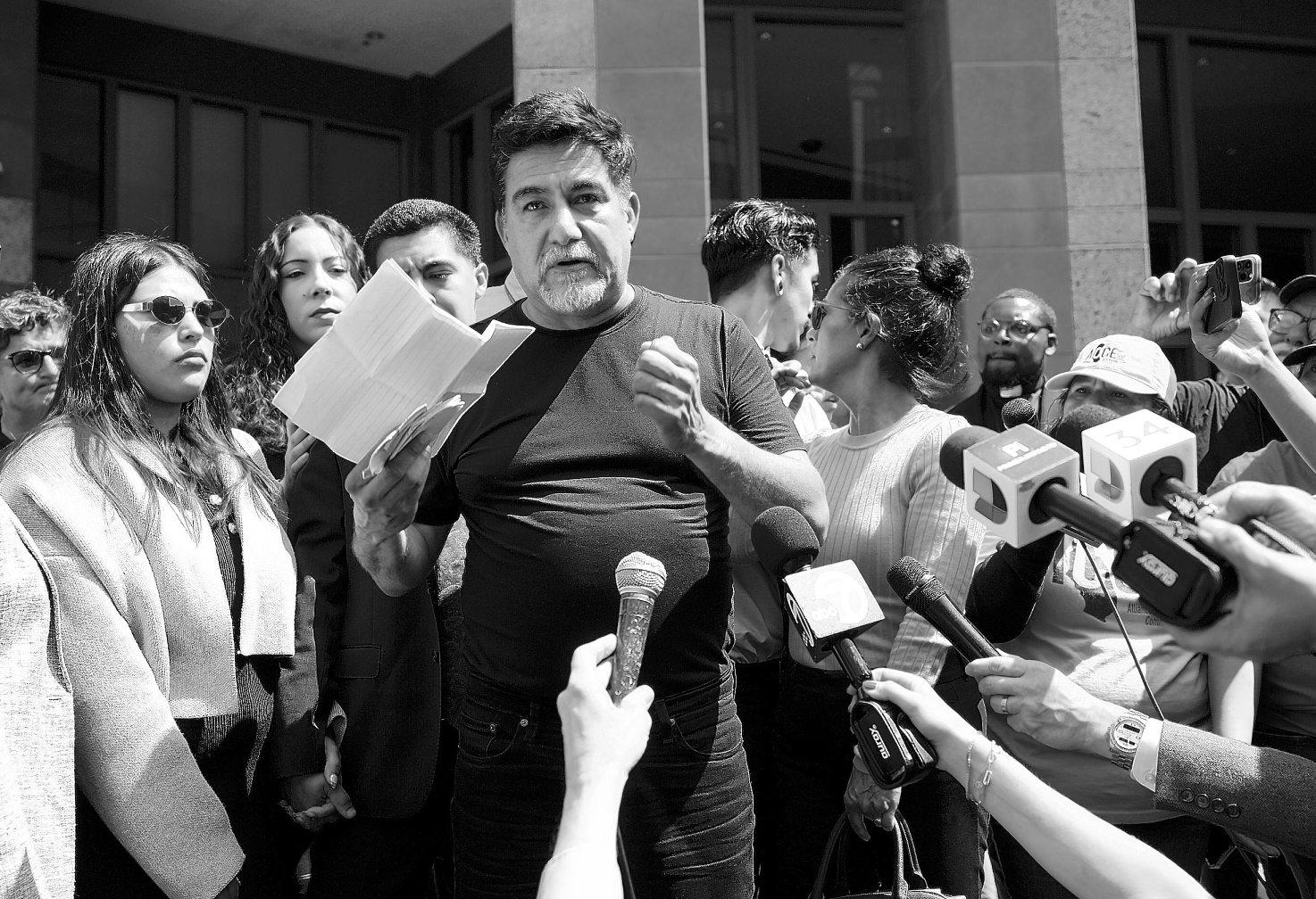 Labor leader pleads not guilty, calls raid-related charges ‘baseless’