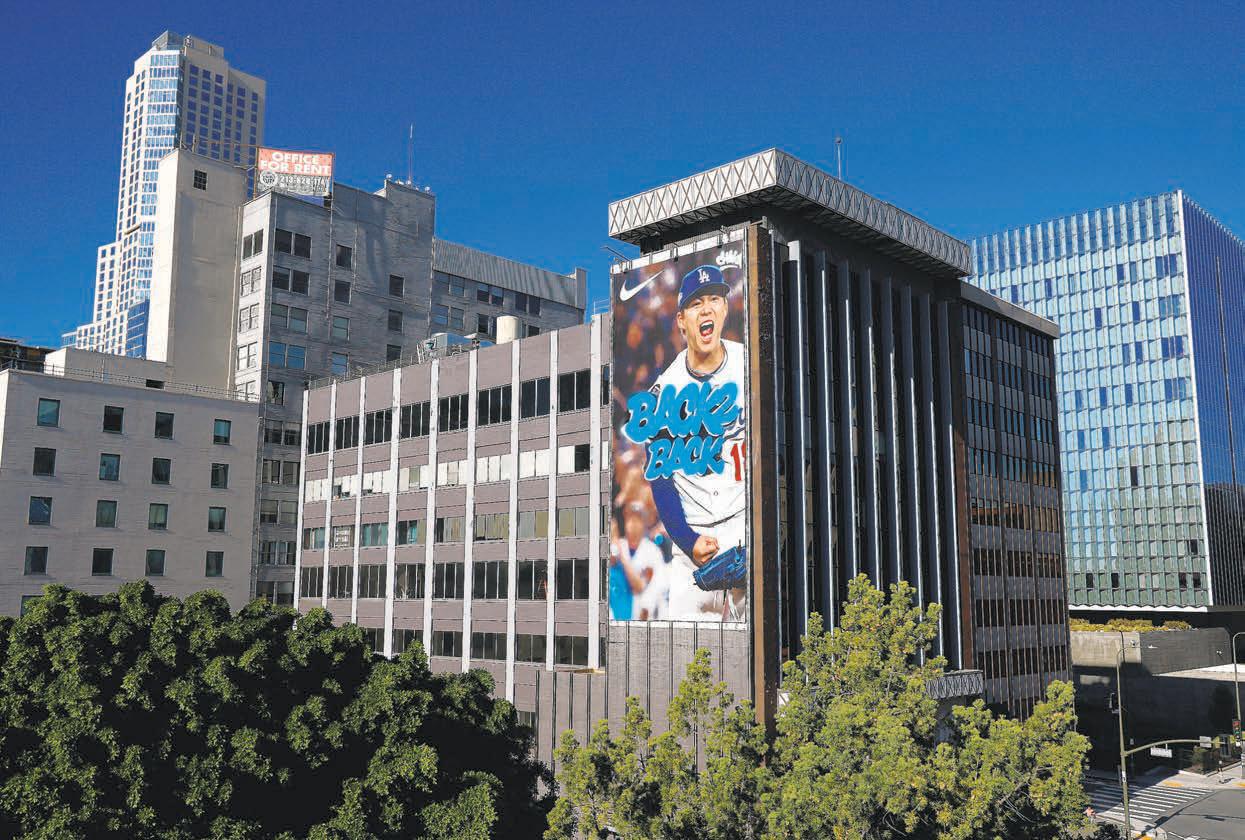 In celebrating, they painted the town blue