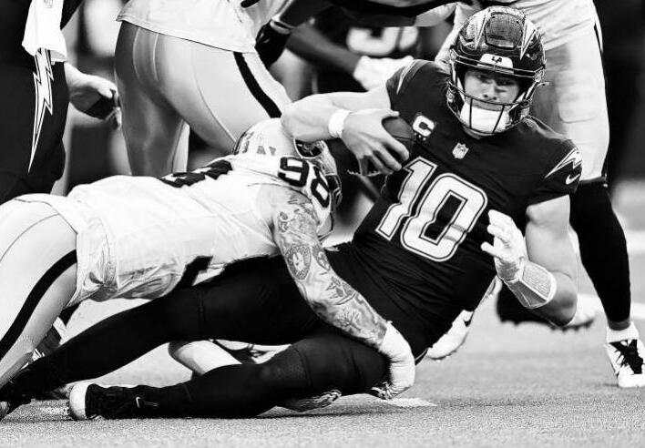 Herbert listed as questionable for Monday's game with Eagles