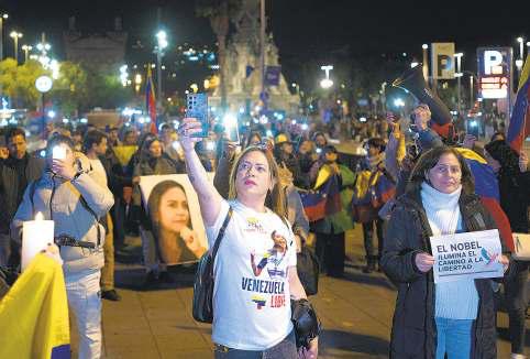 Venezuela opposition leader celebrated
