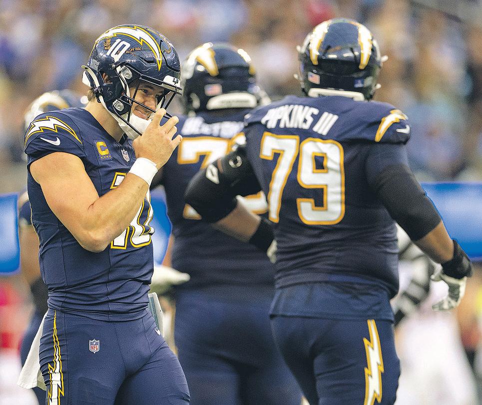 Chargers struggling to serve and protect