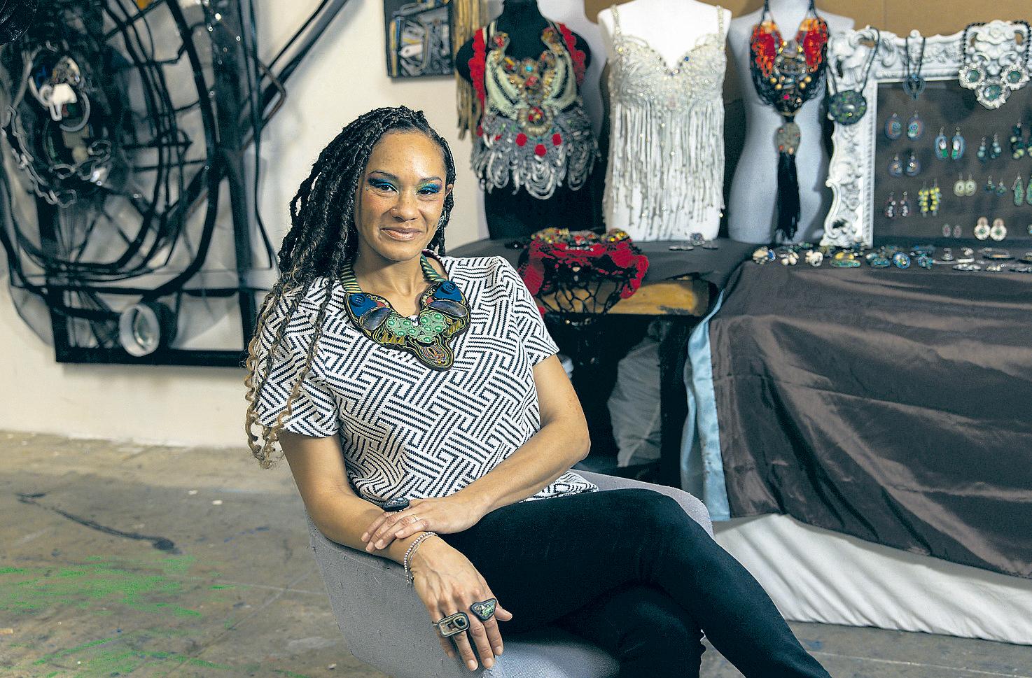 Trash is treasure for sculptor-jewelry maker
