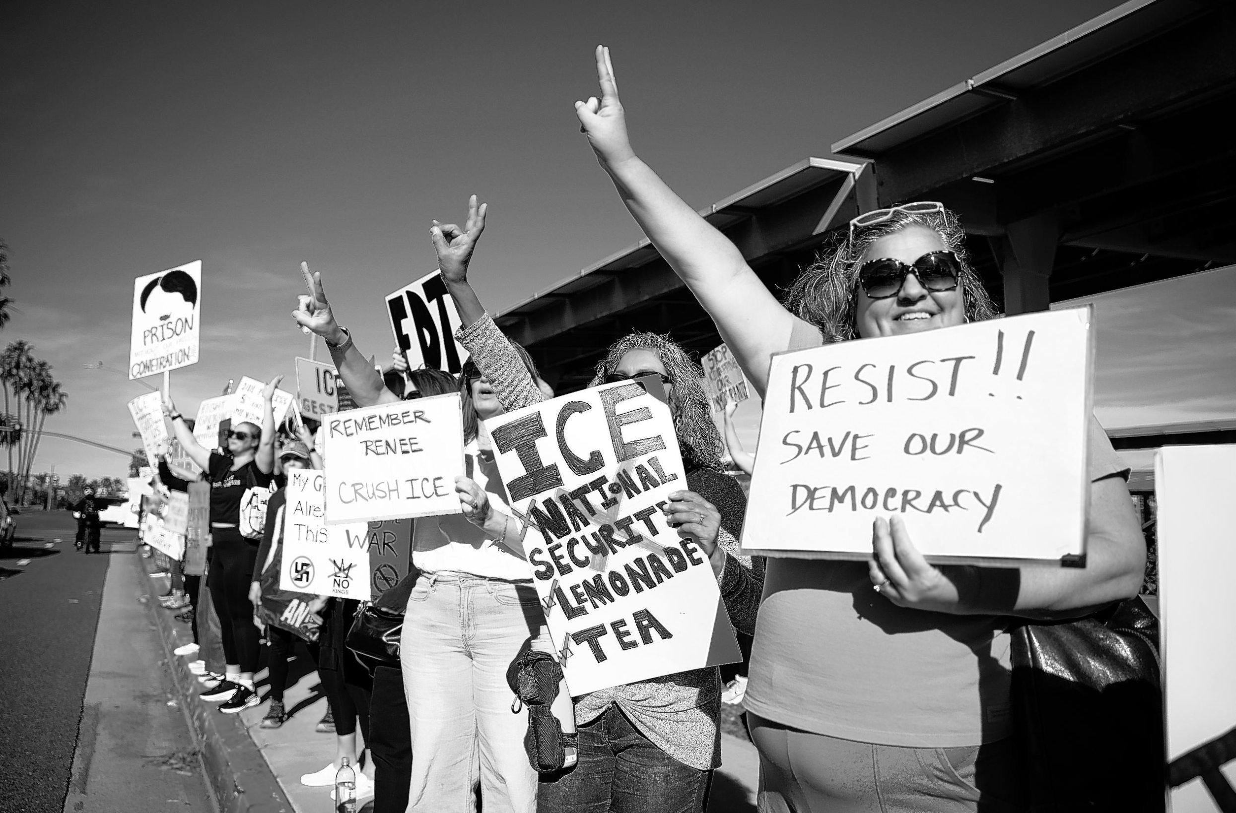 Statewide anti-ICE rallies spread to Huntington Beach