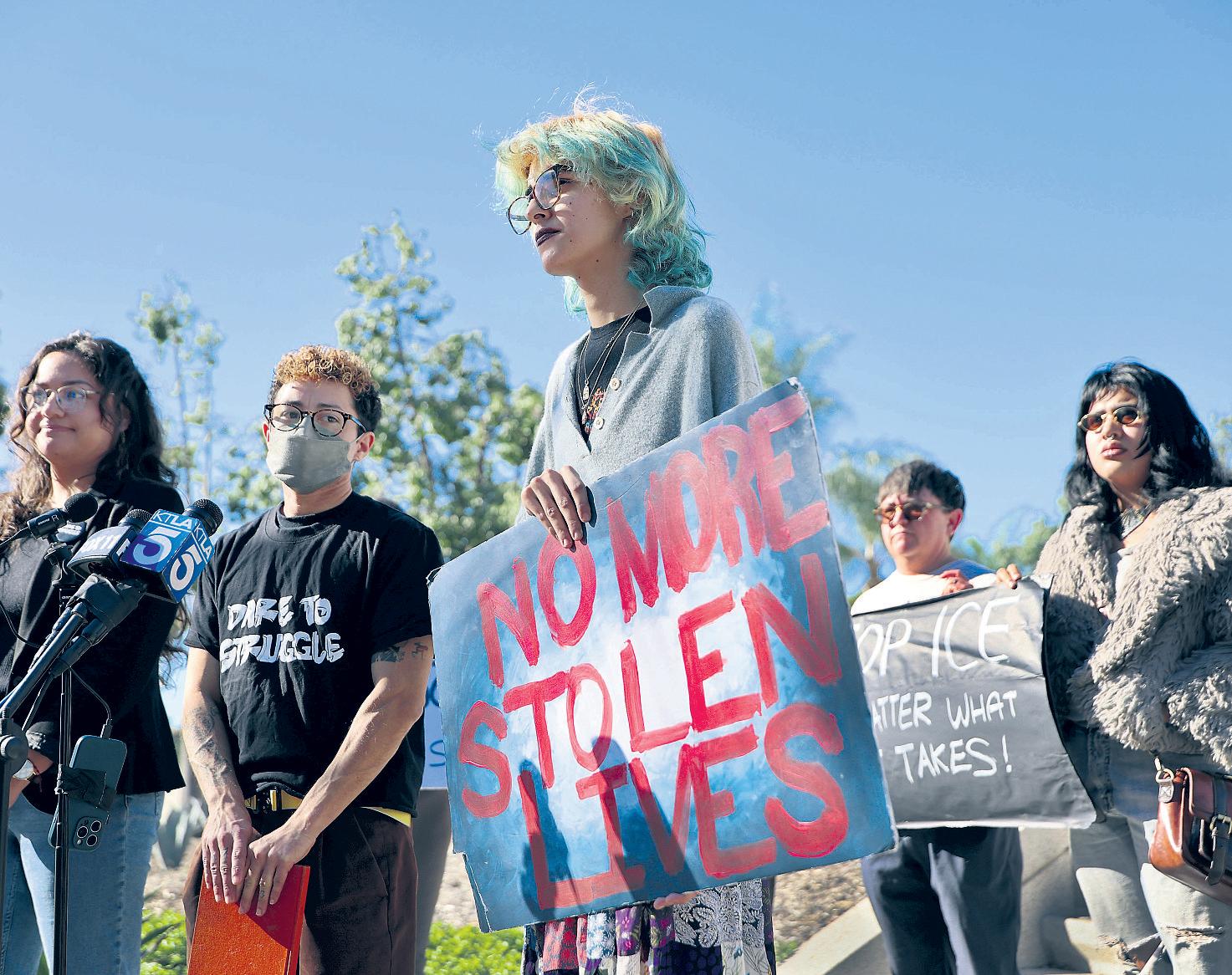 Family says protester blinded at rally
