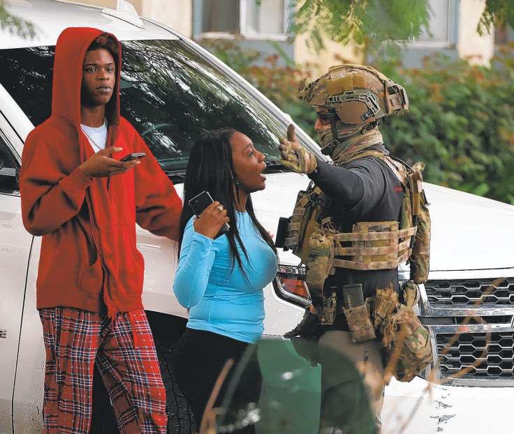 Immigration agent shoots at man in South L.A.