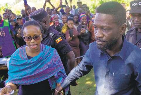 Wife of Ugandan opposition leader is attacked