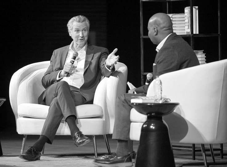 Newsom disputes 'fake' allegations of racism