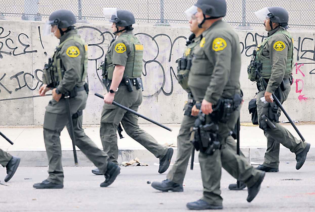 A call for force at anti-ICE protest
