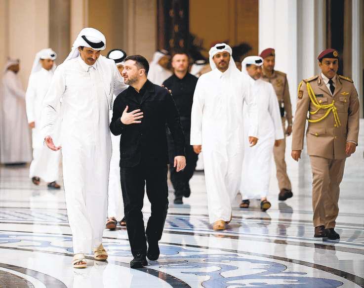 Zelensky brings drone expertise to Arab states