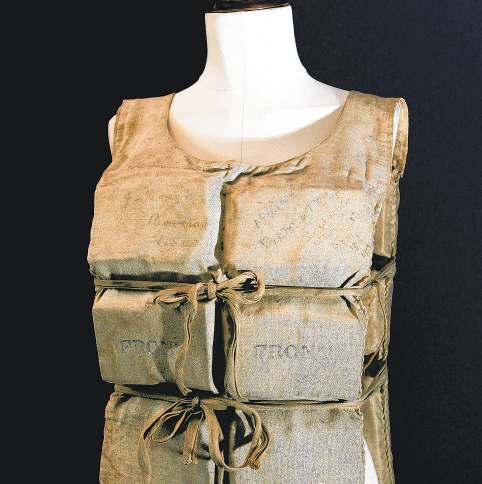 Titanic life jacket is sold at auction for $900,000