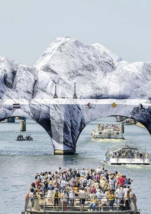 Paris’ oldest bridge spans eras with artistic new look