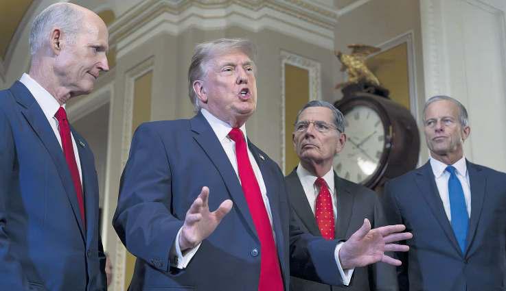 GOP senators back down from war resolution after president’s scolding