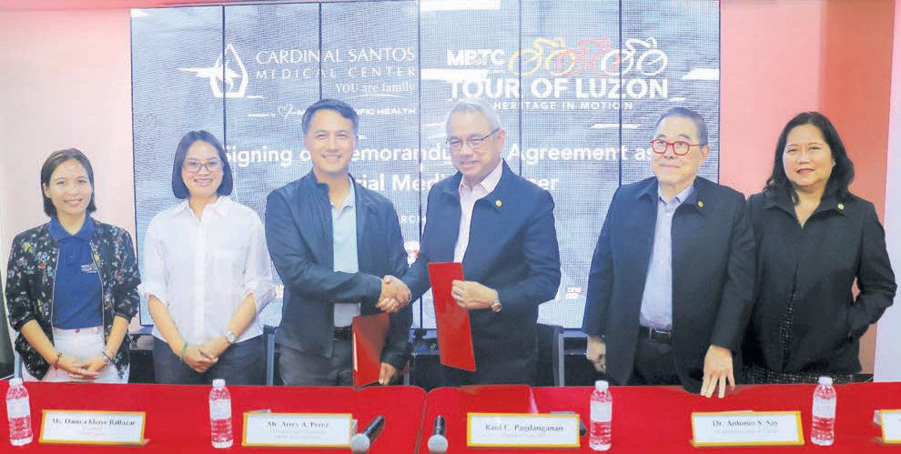 MPTC Tour of Luzon renews partnership with Cardinal Santos Medical Center